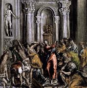 GRECO, El The Purification of the Temple after oil on canvas